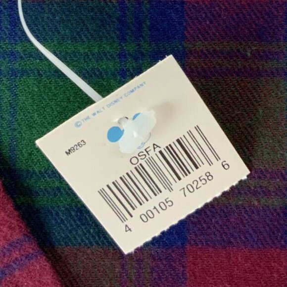 Walt Disney World Sleep Shirt Nightgown Sleepy Minnie Plaid One Size Fits All - Picture 6 of 7